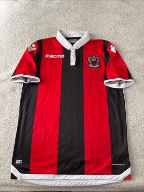 OGC Nice 🇫🇷 2018-19 Macron Brand Ligue 1 Home Jersey